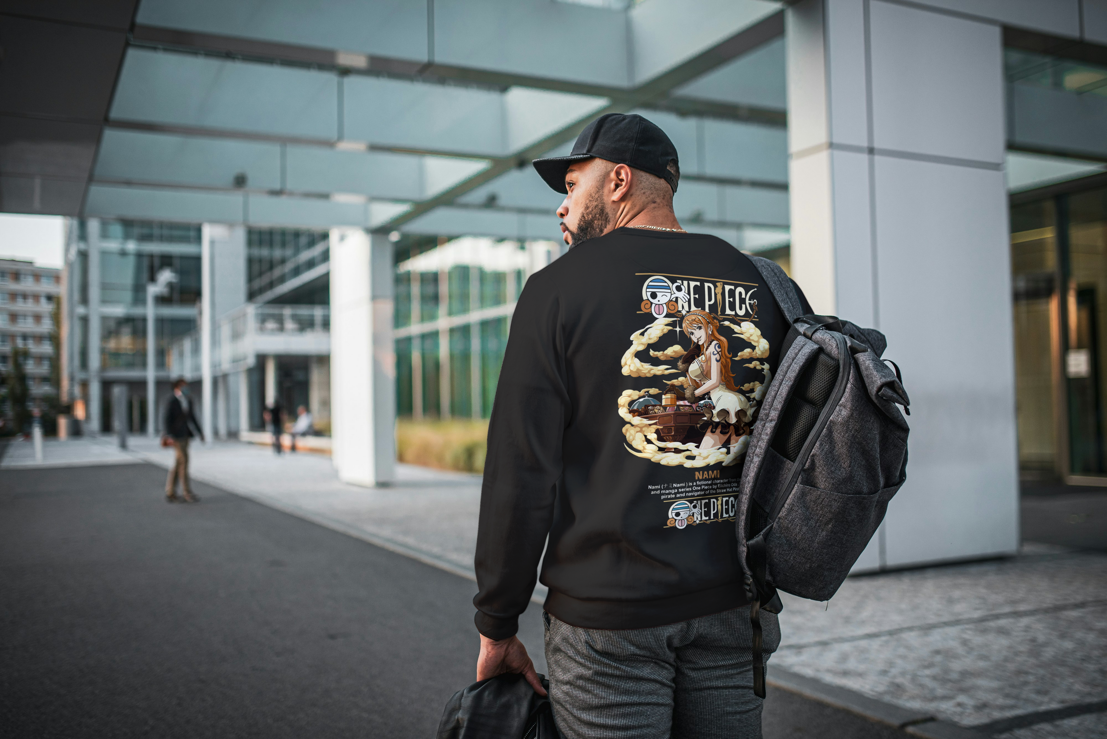 Sudadera Anime Streetwear Back Print – Unisex